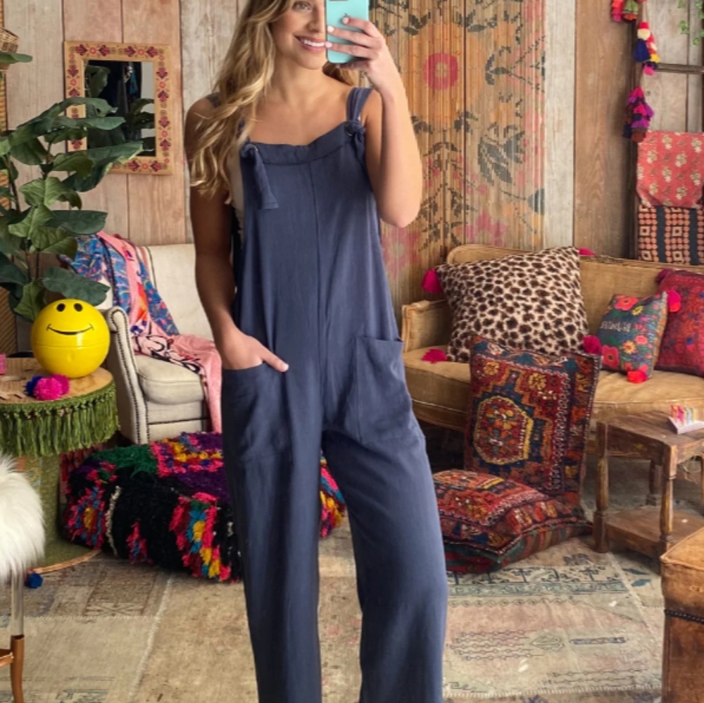 Natural Life Linen rayon blend jumpsuit